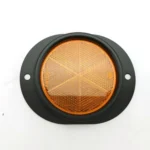 HMMWV 3 Round Amber Reflector 4-1/2  Black  for Humvee M1097 M998 9905-01-485-2102 MS35387-2-B AA52428-2