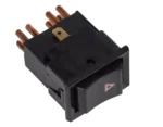 Original OEM YUF101490 7 Pins Black Hazard Warning Lamp Switch for Defender